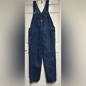 Vintage Overalls -  Big Ben Denim Overalls - XL - 44x30 USA Made Workwear - GUC